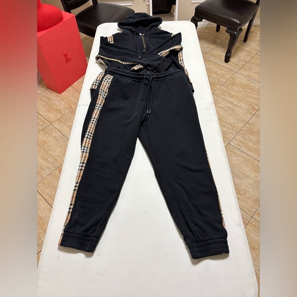 New style Burberry Check Track Pants & sweatpants track suit sz L & XL see pic - Picture 1 of 15